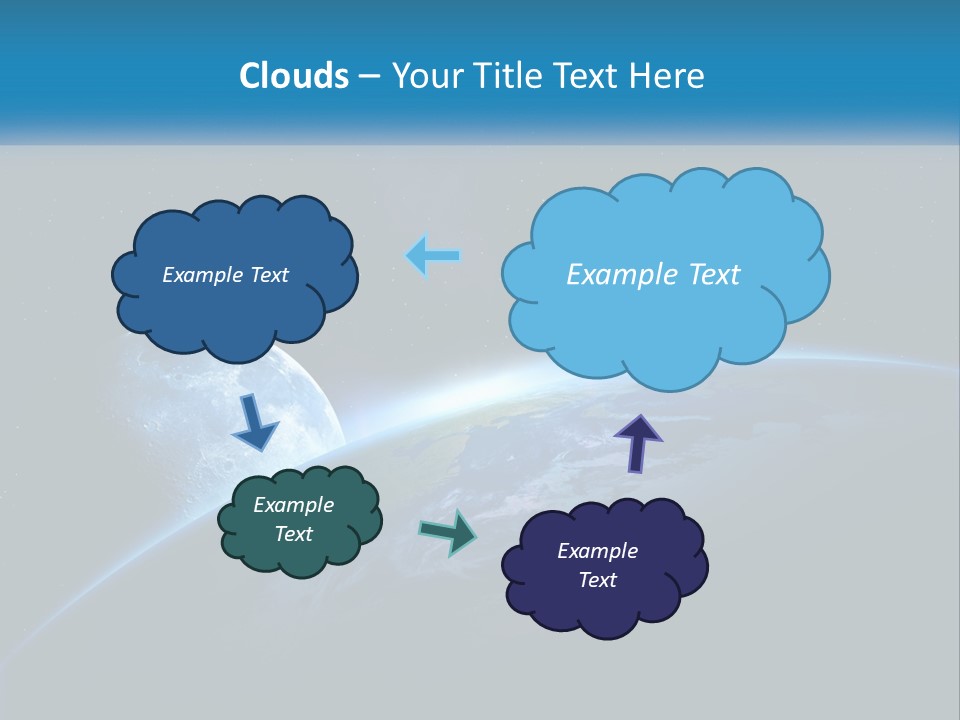 Expansion Sun Earth PowerPoint Template