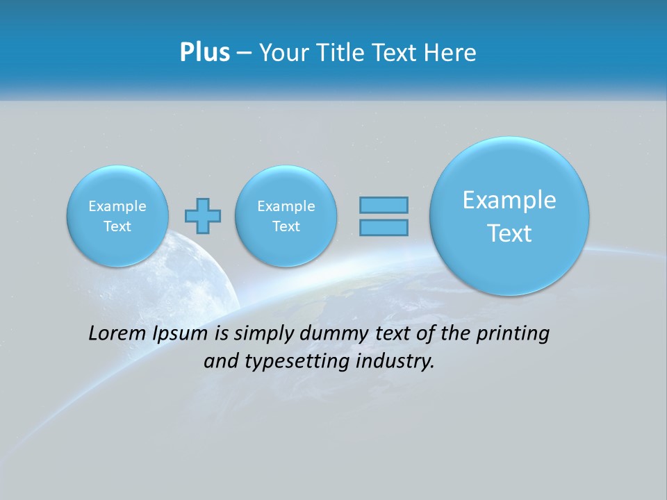 Expansion Sun Earth PowerPoint Template