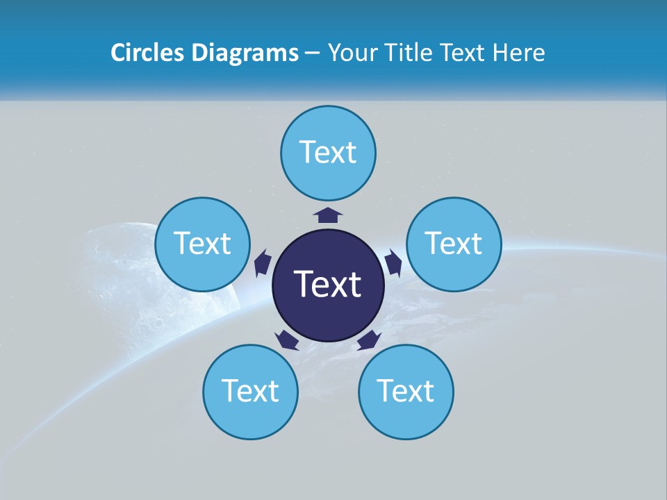 Expansion Sun Earth PowerPoint Template