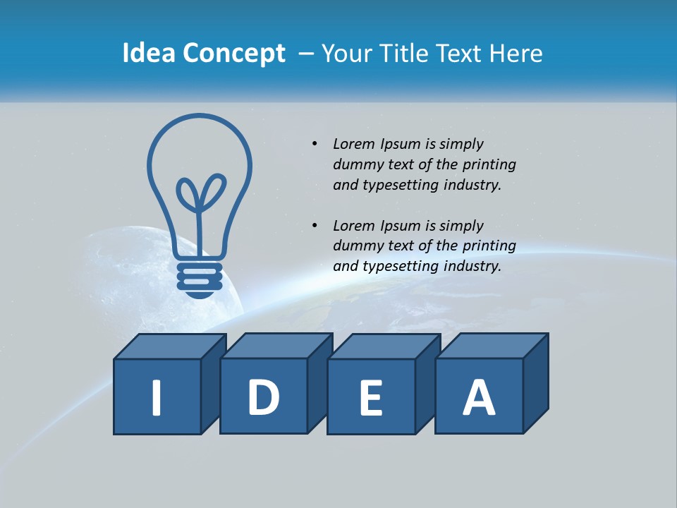 Expansion Sun Earth PowerPoint Template