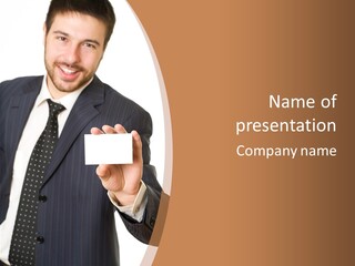 Card Meeting Blank PowerPoint Template