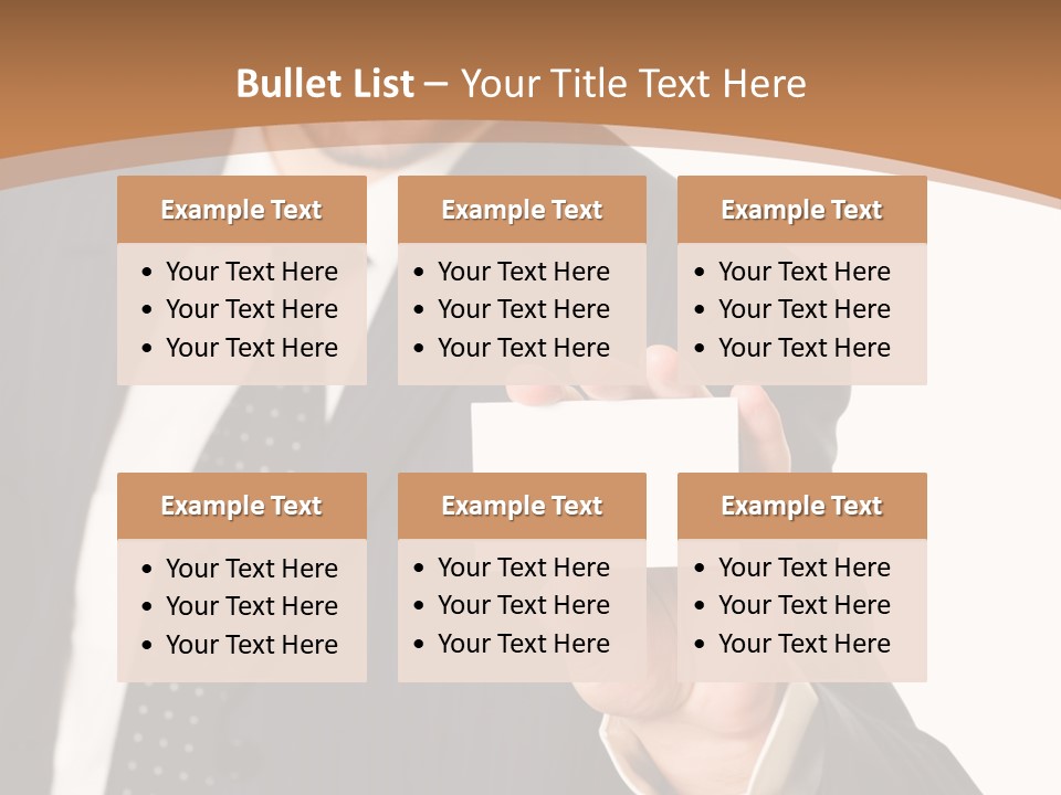 Card Meeting Blank PowerPoint Template