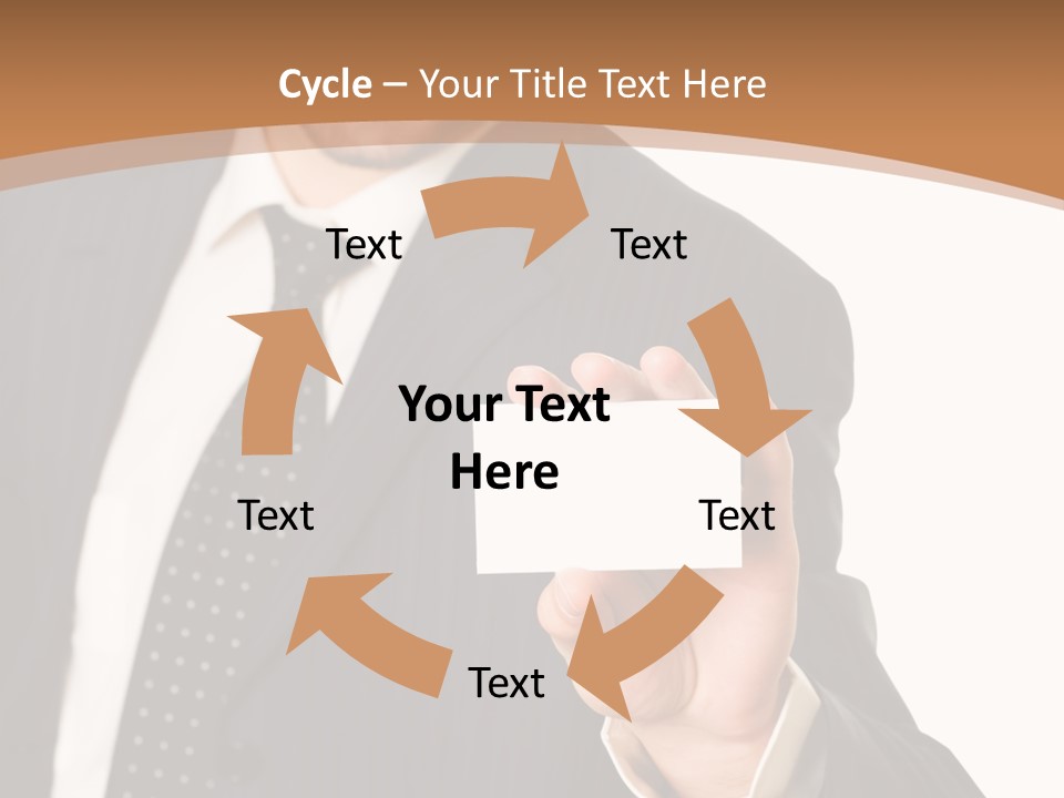 Card Meeting Blank PowerPoint Template