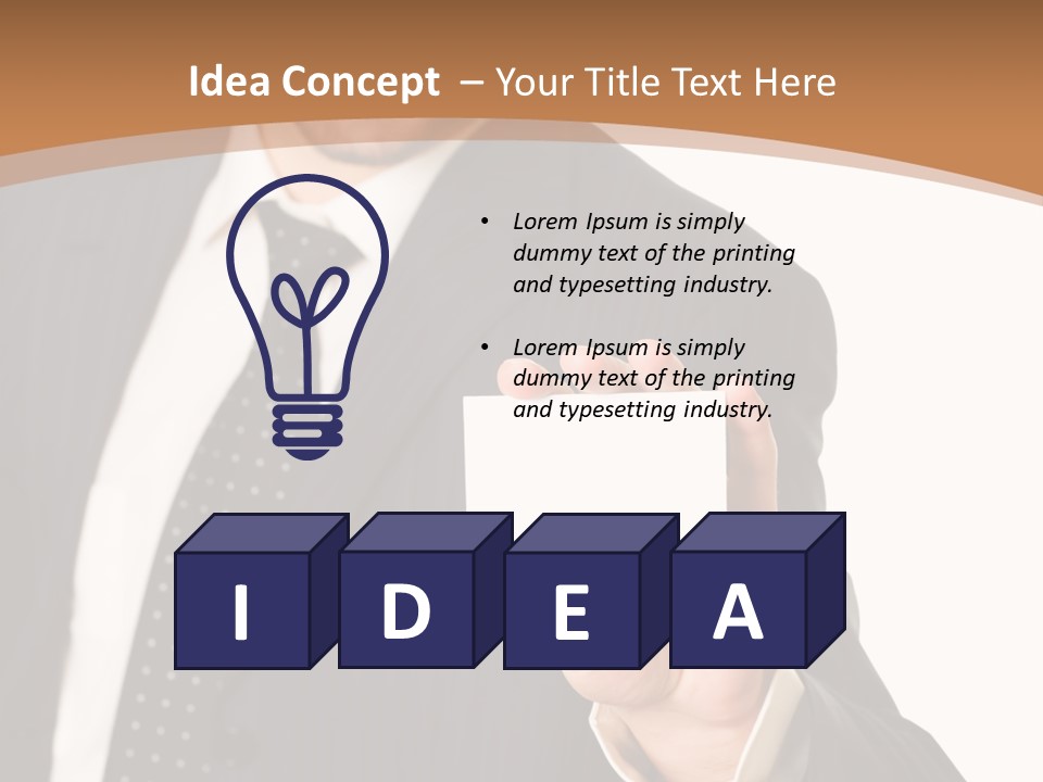 Card Meeting Blank PowerPoint Template