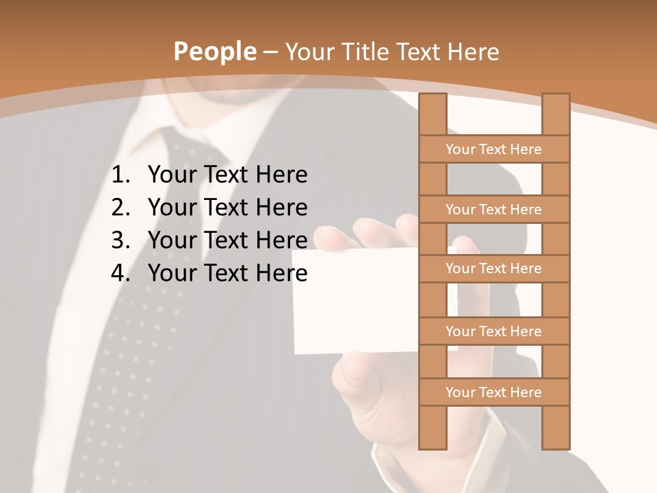 Card Meeting Blank PowerPoint Template