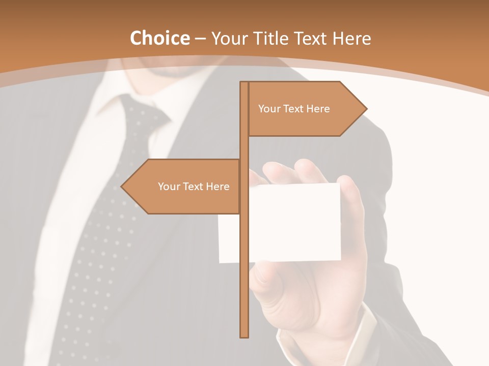 Card Meeting Blank PowerPoint Template