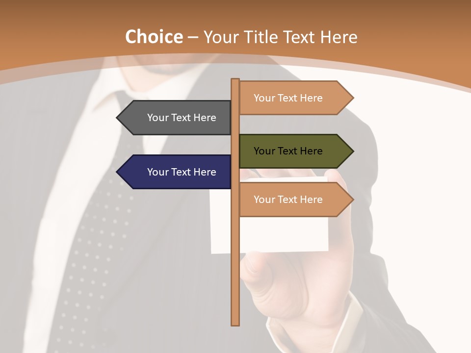 Card Meeting Blank PowerPoint Template