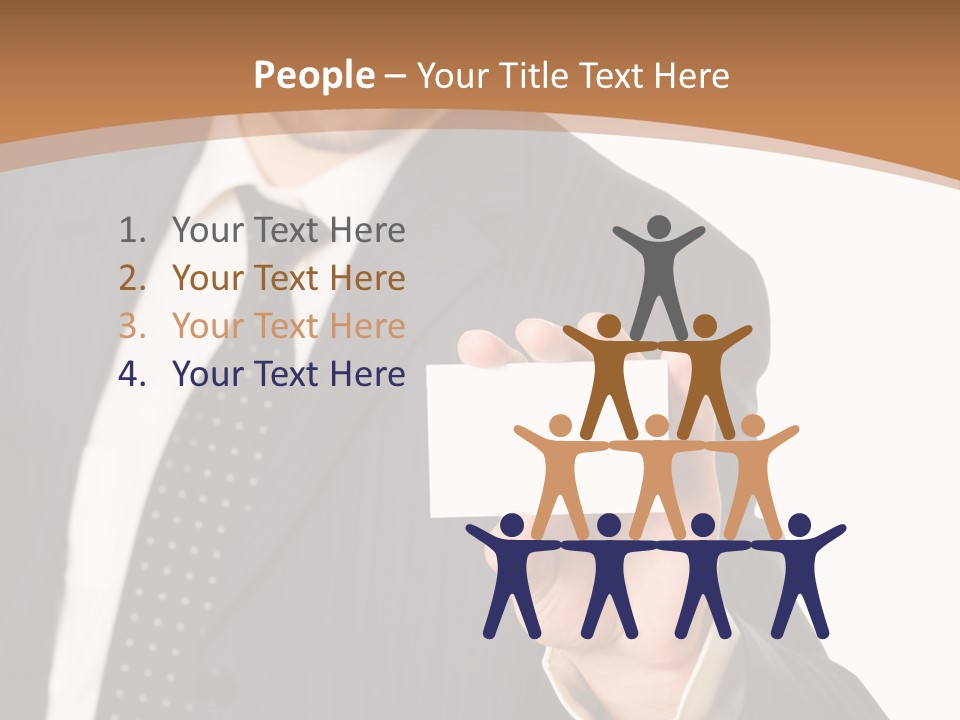 Card Meeting Blank PowerPoint Template