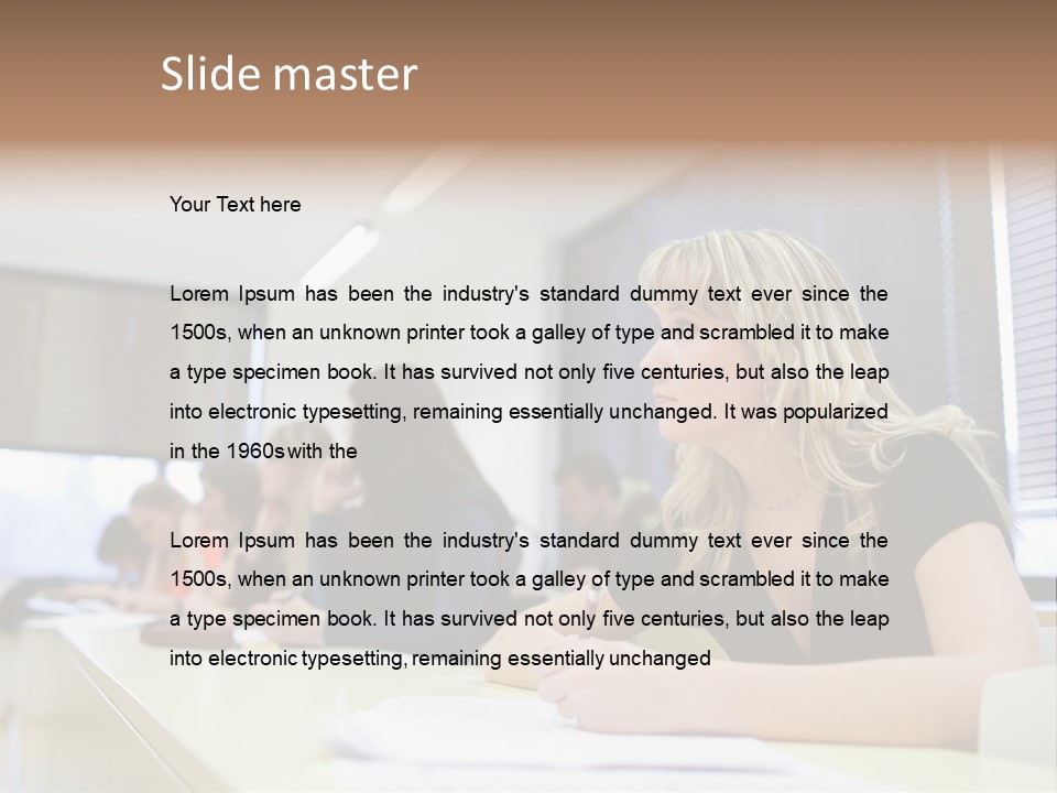 Studying Men Education PowerPoint Template