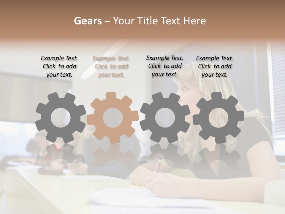 Studying Men Education PowerPoint Template