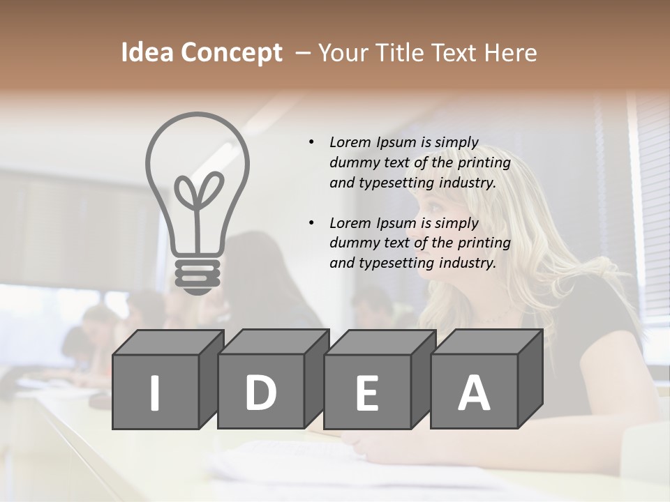 Studying Men Education PowerPoint Template