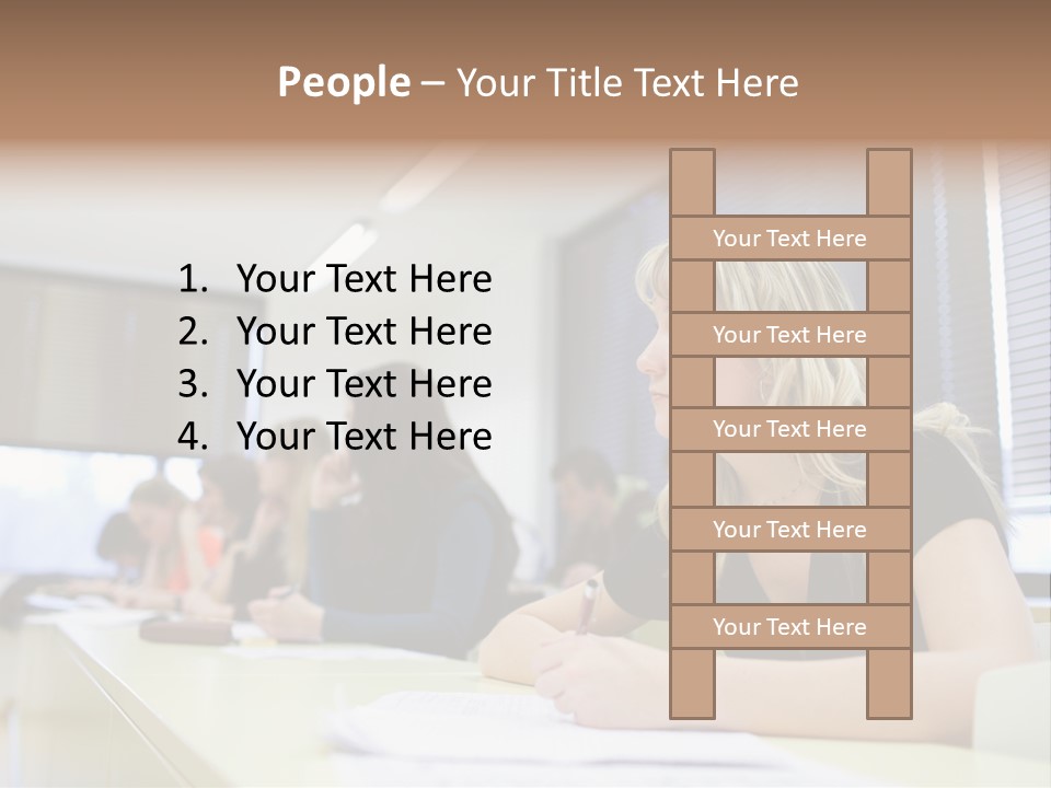 Studying Men Education PowerPoint Template