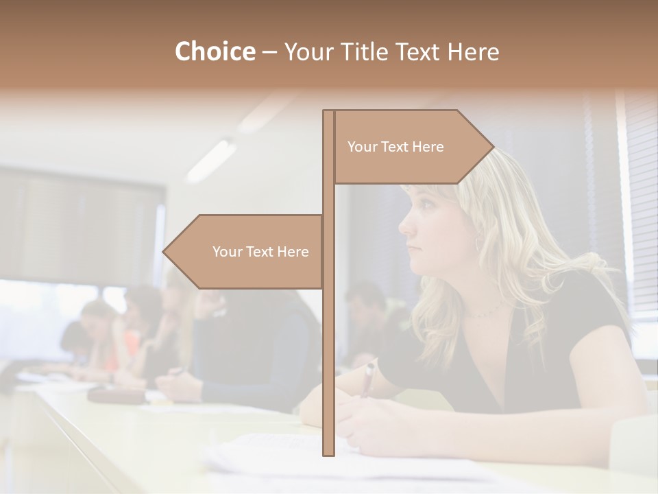 Studying Men Education PowerPoint Template