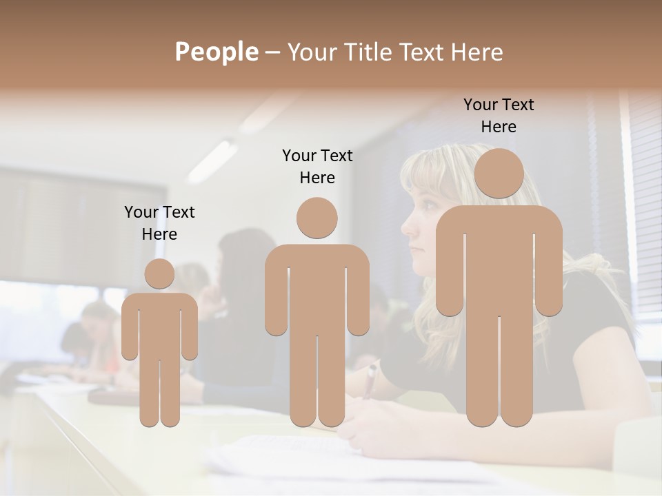 Studying Men Education PowerPoint Template