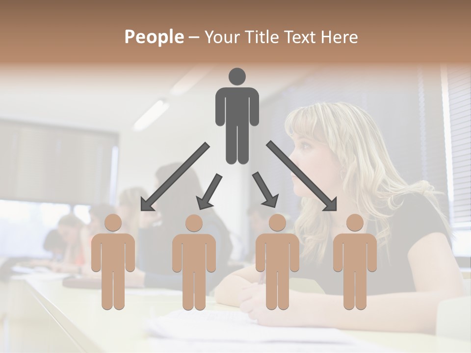 Studying Men Education PowerPoint Template