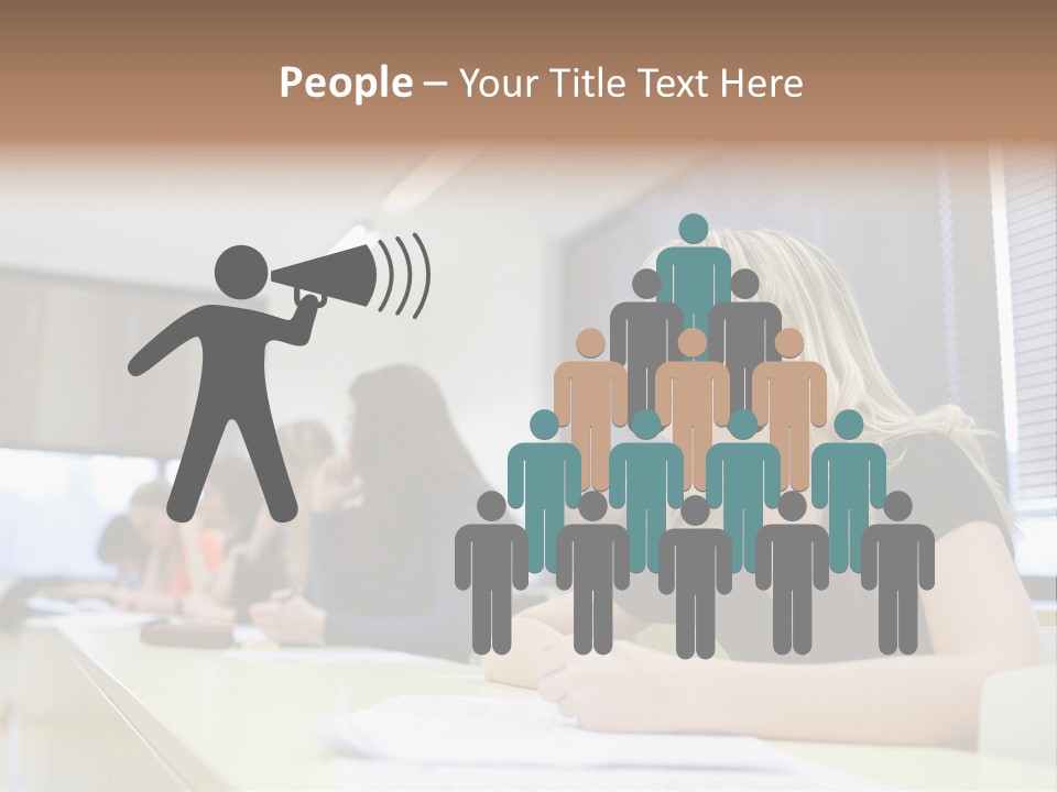 Studying Men Education PowerPoint Template