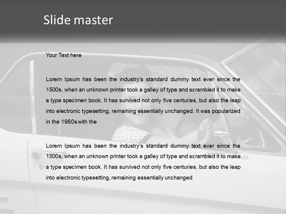 Old Auto Summer PowerPoint Template