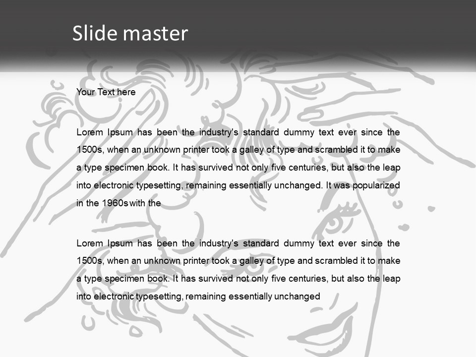 Pretty Conditioner Salons PowerPoint Template