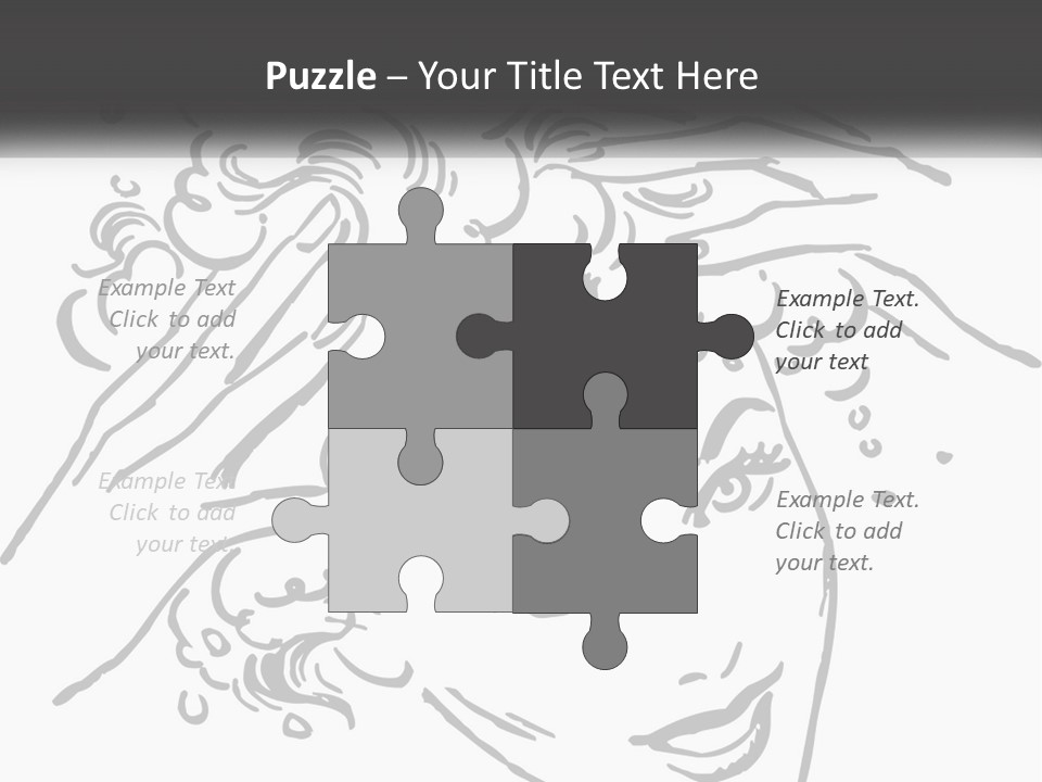 Pretty Conditioner Salons PowerPoint Template