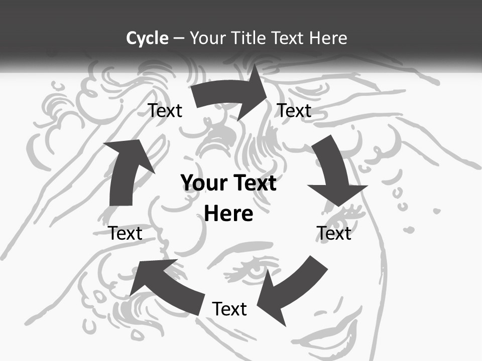 Pretty Conditioner Salons PowerPoint Template