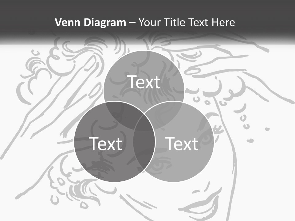 Pretty Conditioner Salons PowerPoint Template