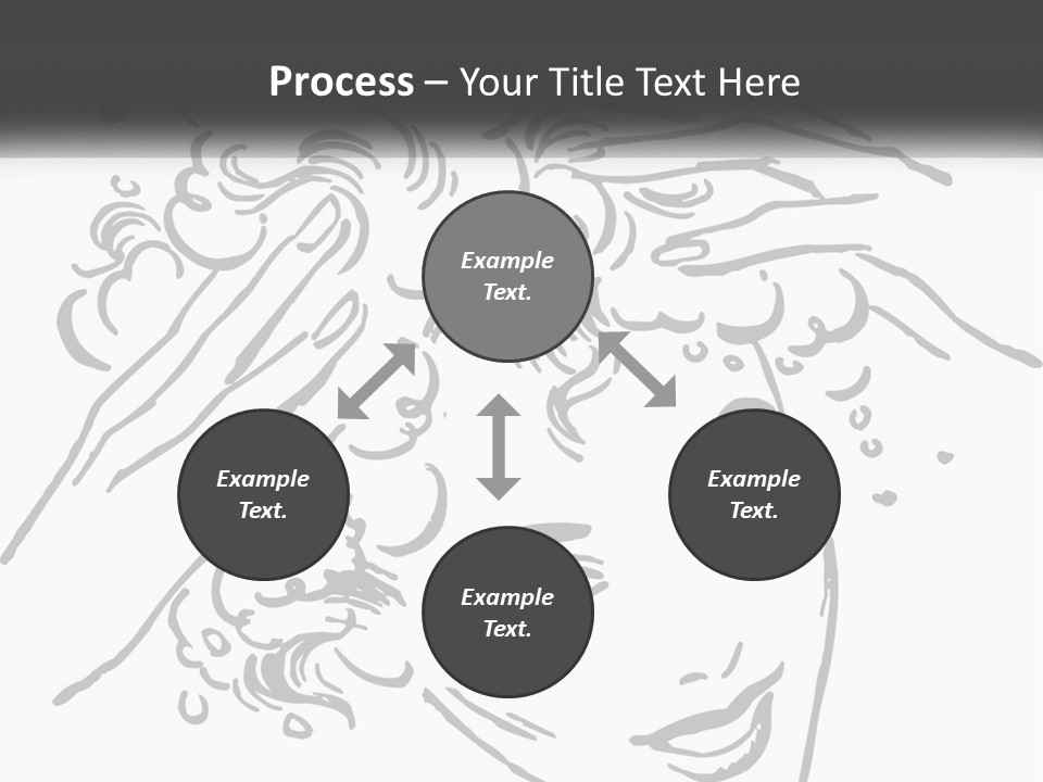 Pretty Conditioner Salons PowerPoint Template