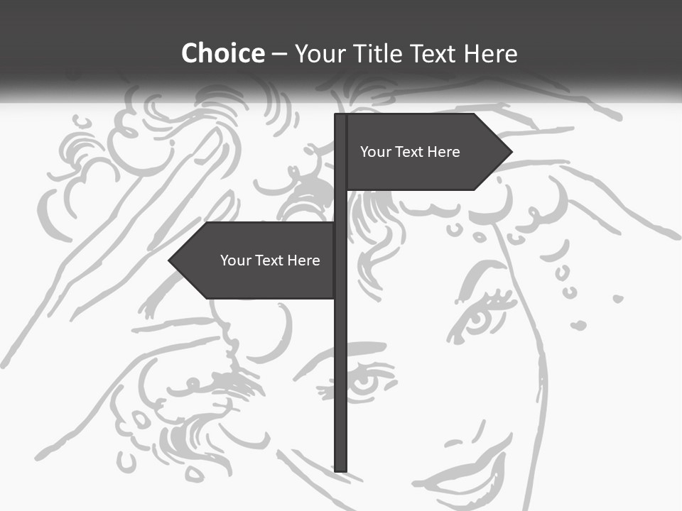 Pretty Conditioner Salons PowerPoint Template