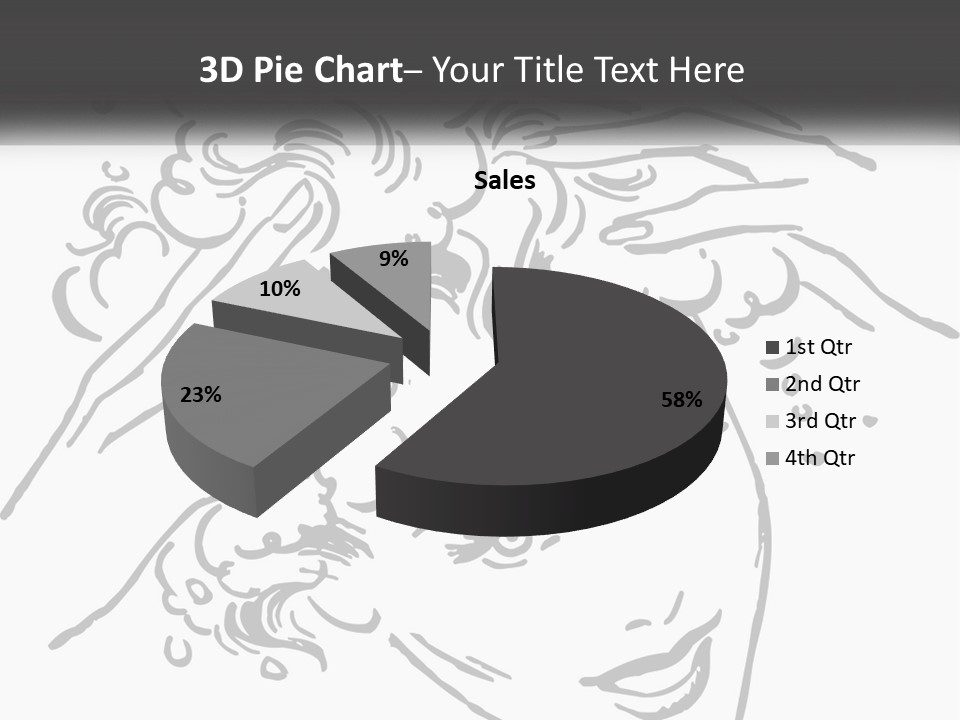 Pretty Conditioner Salons PowerPoint Template