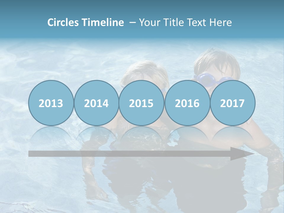 Siblings Blond Goggles PowerPoint Template