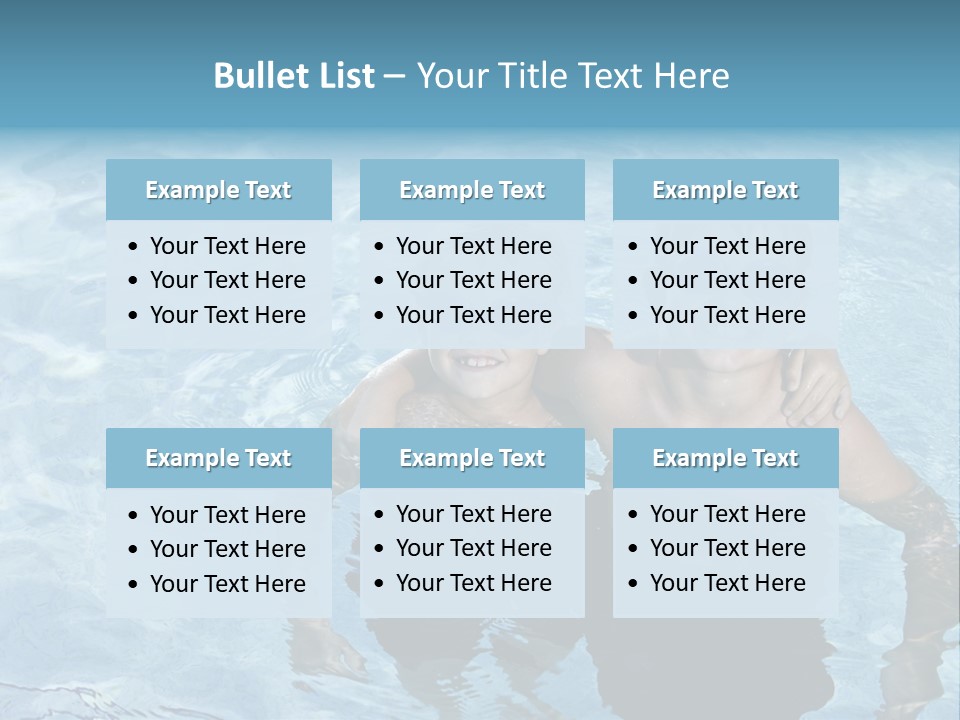 Siblings Blond Goggles PowerPoint Template