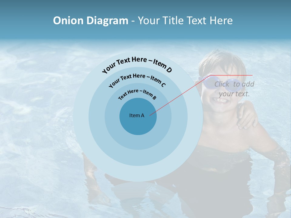 Siblings Blond Goggles PowerPoint Template