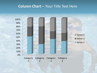 Siblings Blond Goggles PowerPoint Template