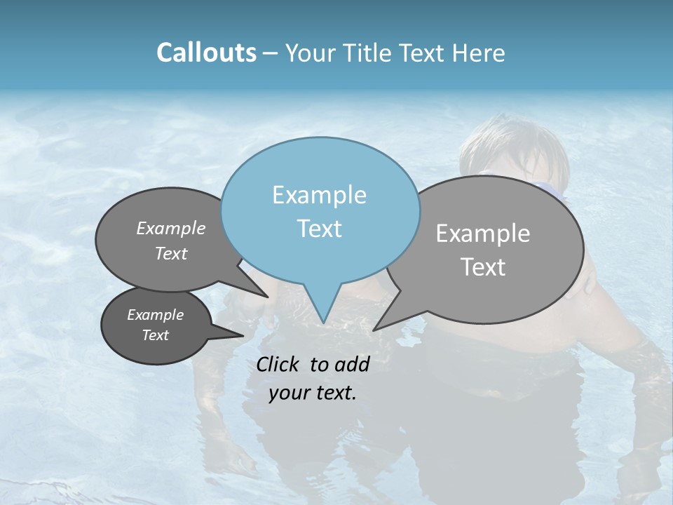 Siblings Blond Goggles PowerPoint Template