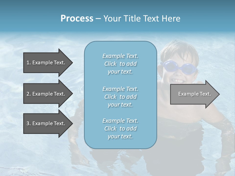 Siblings Blond Goggles PowerPoint Template