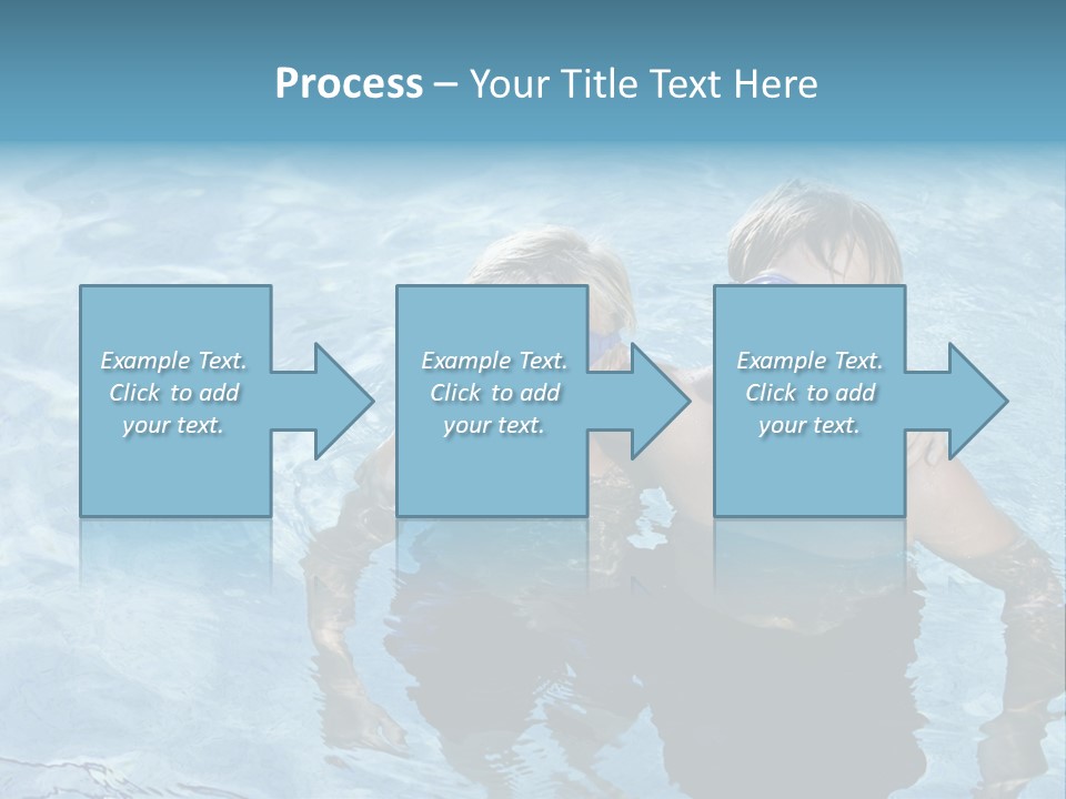 Siblings Blond Goggles PowerPoint Template