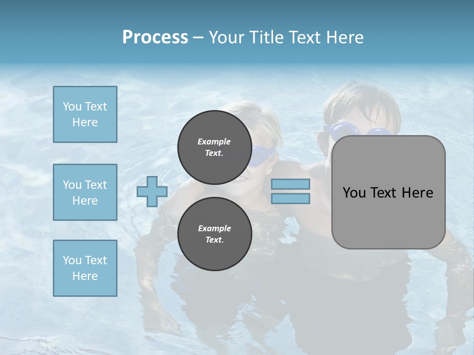 Siblings Blond Goggles PowerPoint Template