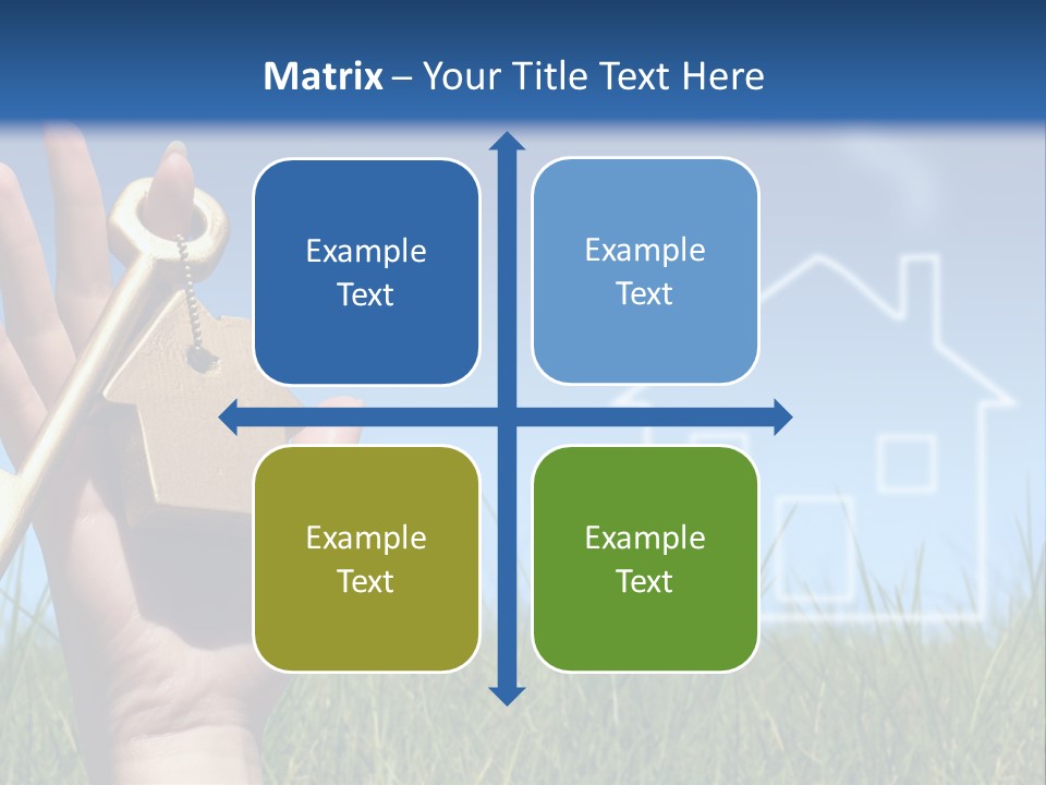A Person Holding A House Key In Their Hand PowerPoint Template