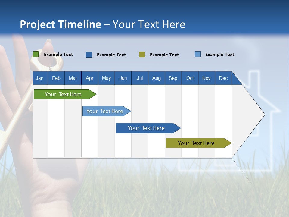 A Person Holding A House Key In Their Hand PowerPoint Template