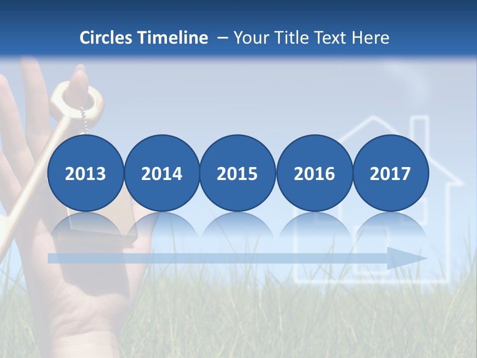 A Person Holding A House Key In Their Hand PowerPoint Template