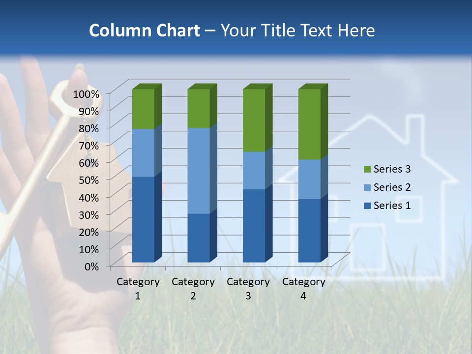 A Person Holding A House Key In Their Hand PowerPoint Template