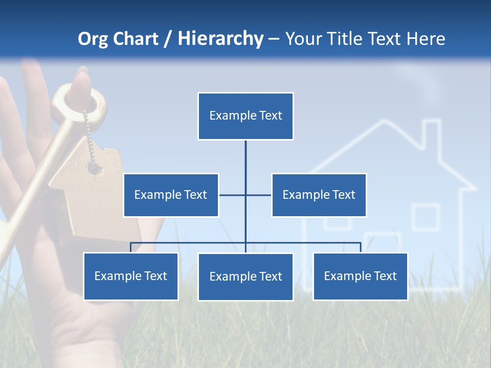 A Person Holding A House Key In Their Hand PowerPoint Template