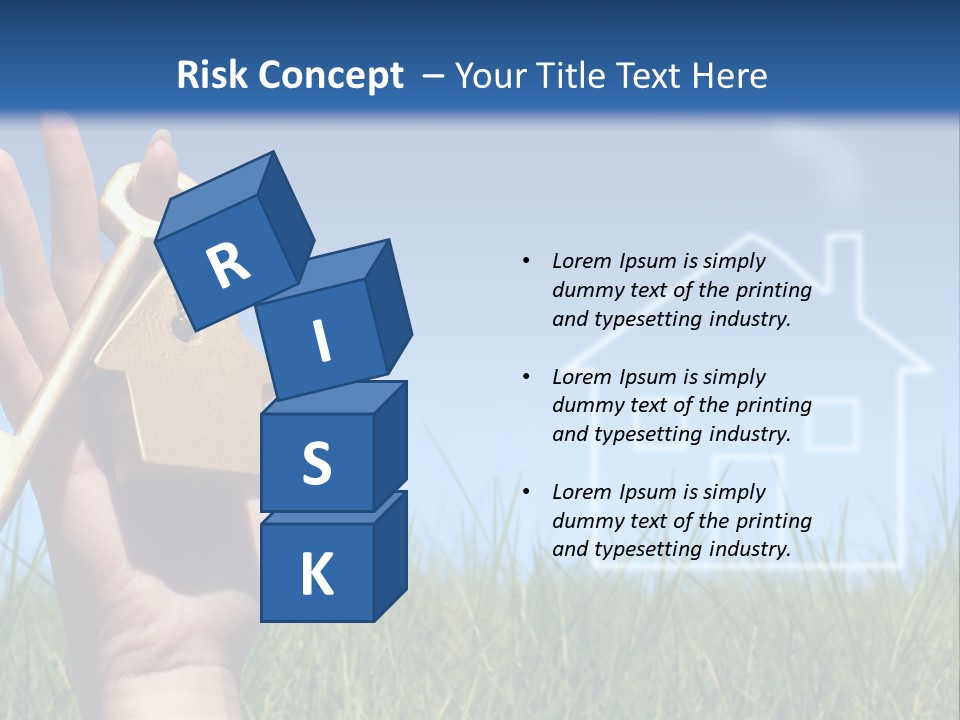 A Person Holding A House Key In Their Hand PowerPoint Template