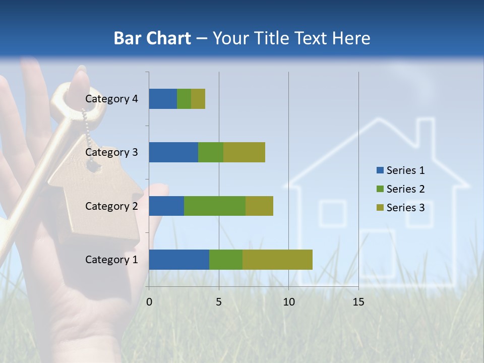 A Person Holding A House Key In Their Hand PowerPoint Template
