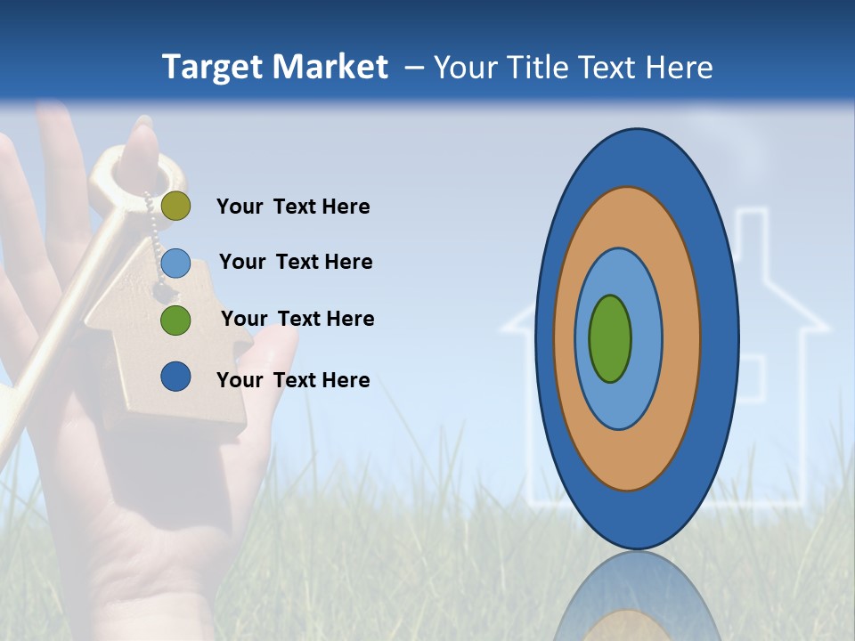 A Person Holding A House Key In Their Hand PowerPoint Template