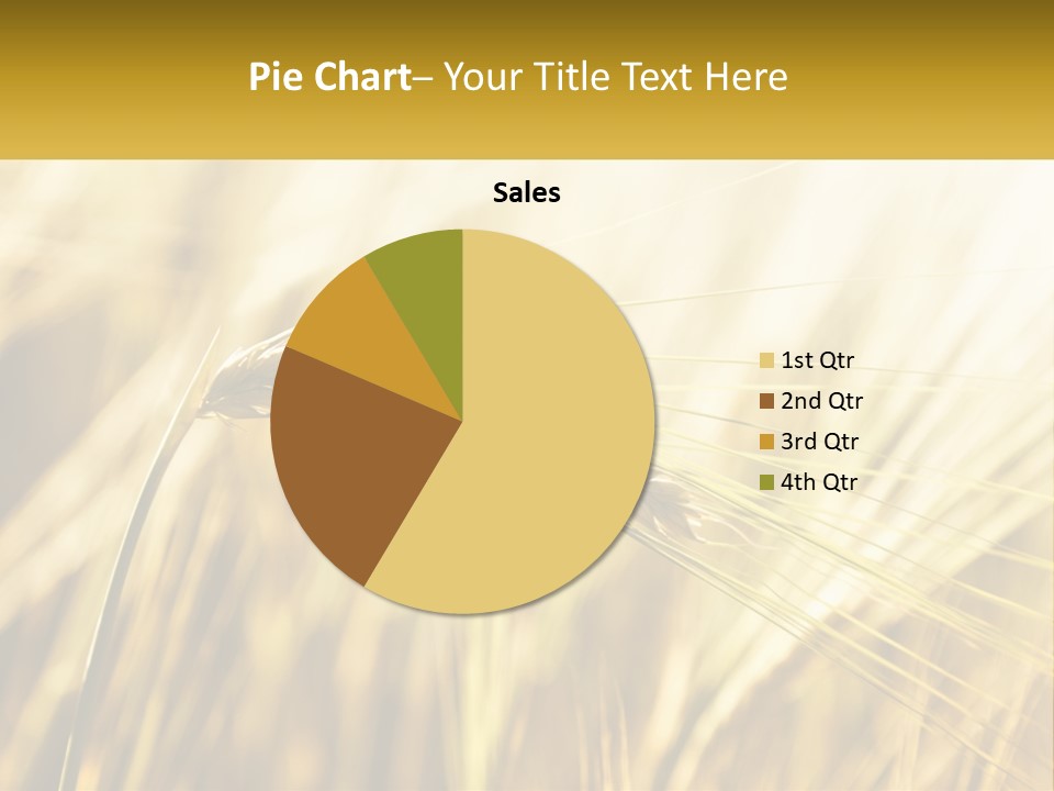 Straw Gold Meadow PowerPoint Template