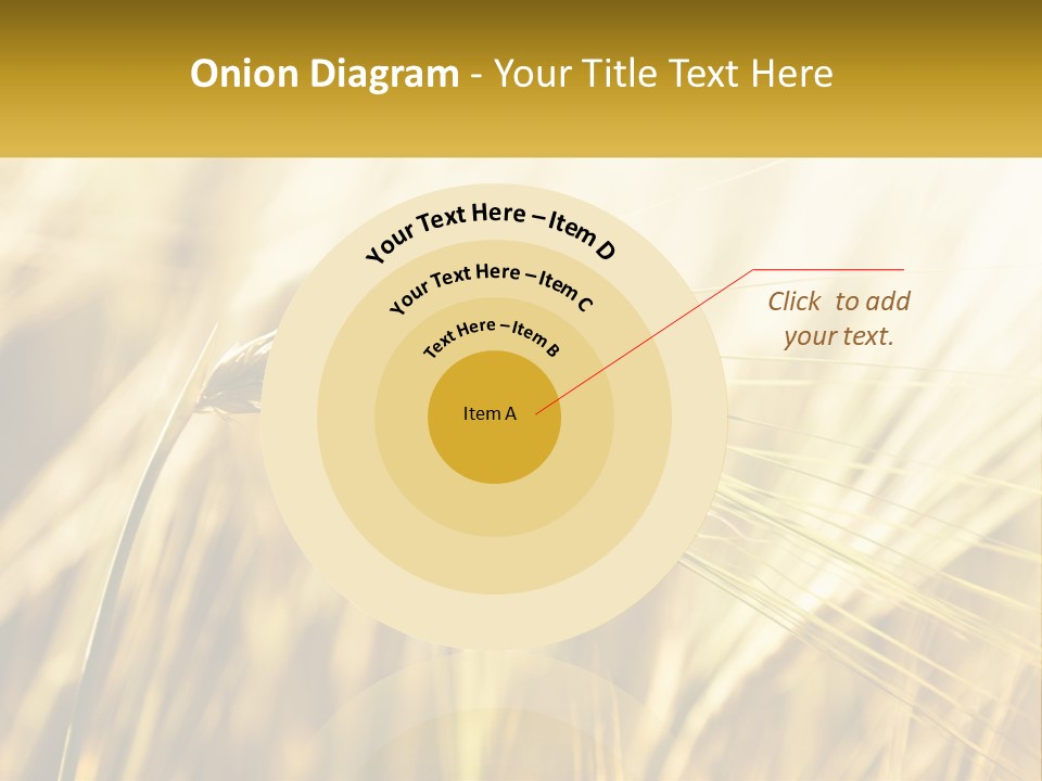 Straw Gold Meadow PowerPoint Template