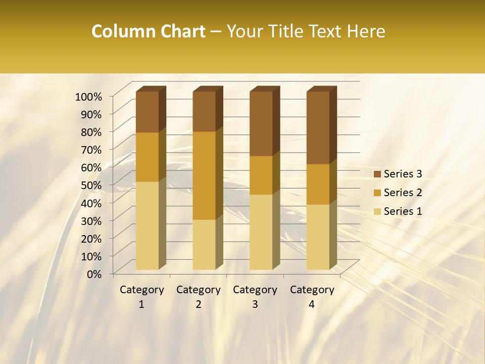 Straw Gold Meadow PowerPoint Template