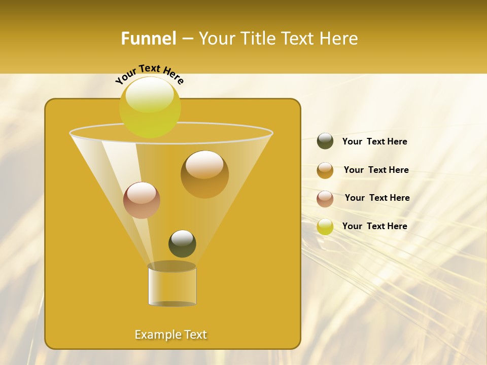 Straw Gold Meadow PowerPoint Template