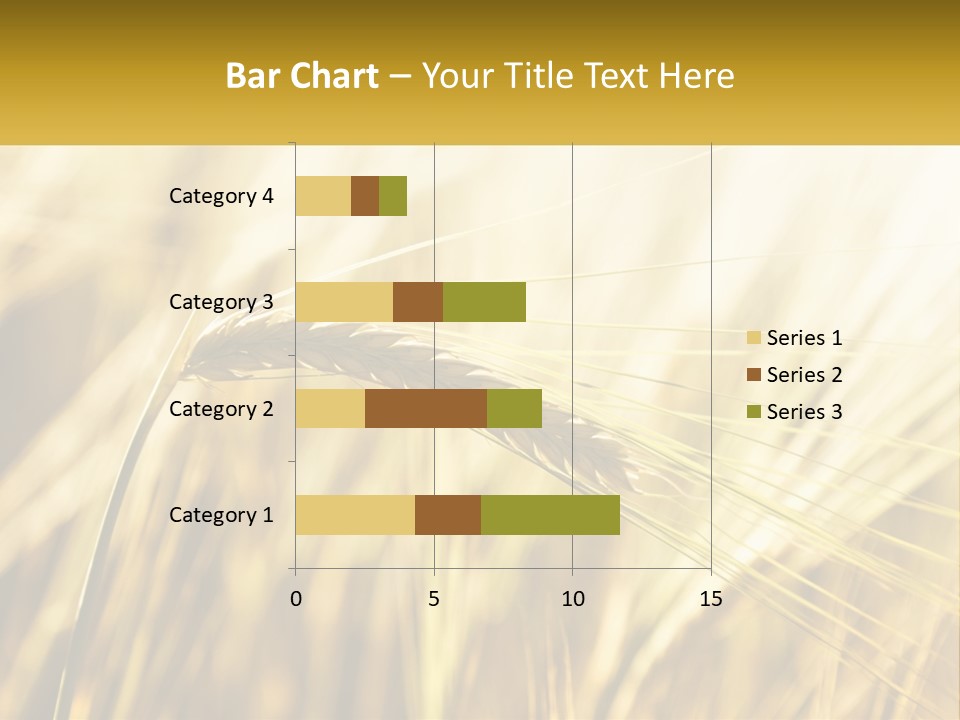 Straw Gold Meadow PowerPoint Template