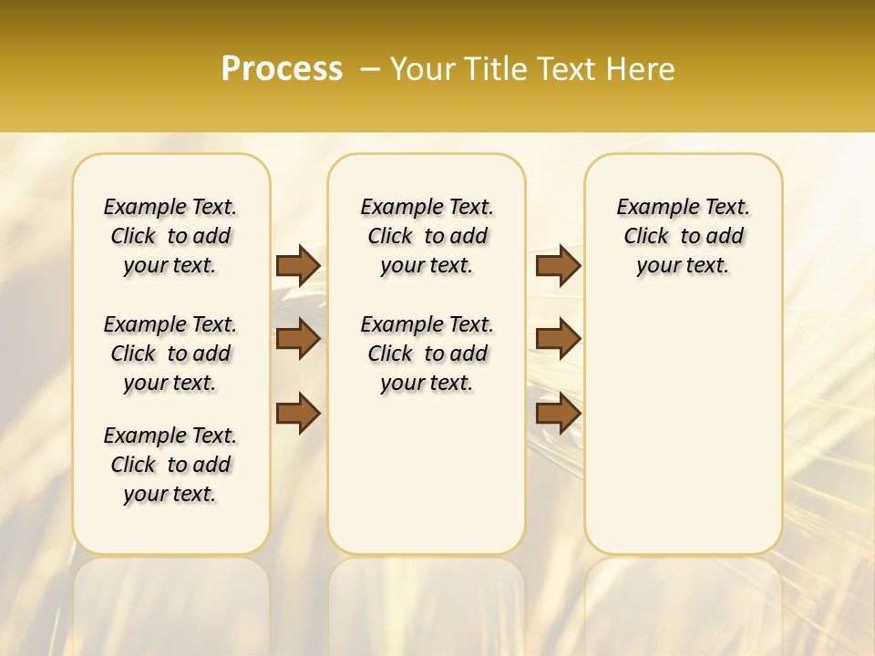 Straw Gold Meadow PowerPoint Template